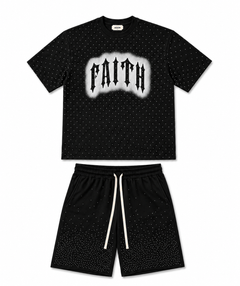 SET RHINESTONE FAITH NERO