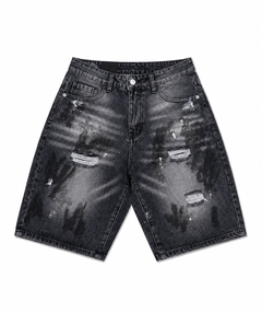 JEANS CROCI NERE STAMPA
