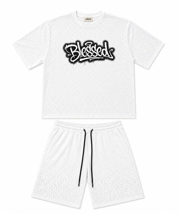 SET RHINESTONE BLESSED BIANCO