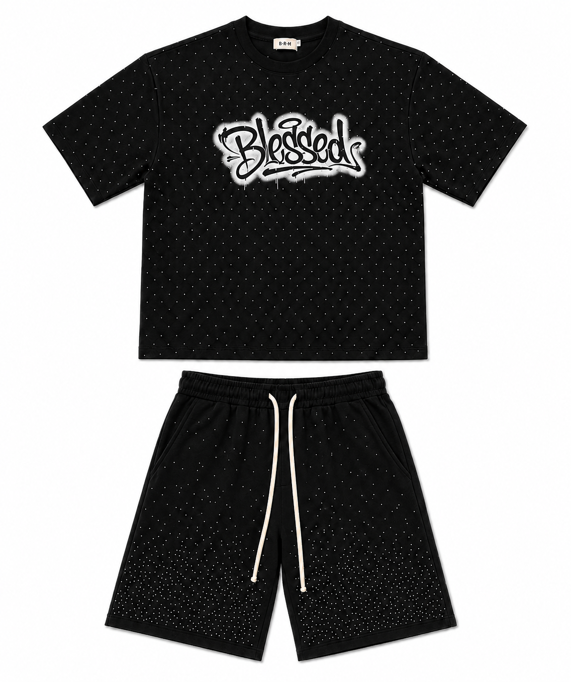SET RHINESTONE BLESSED NERO