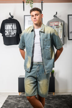SET DENIM BLEACH BLU