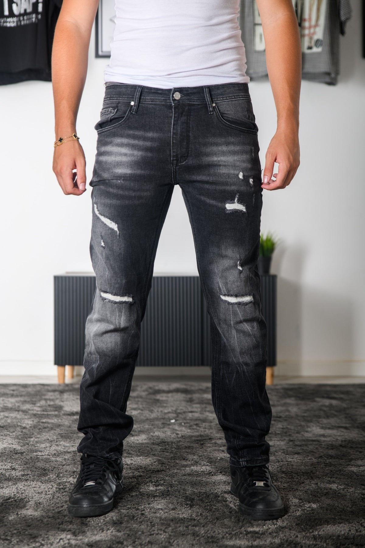 JEANS SLIM FIT NERO