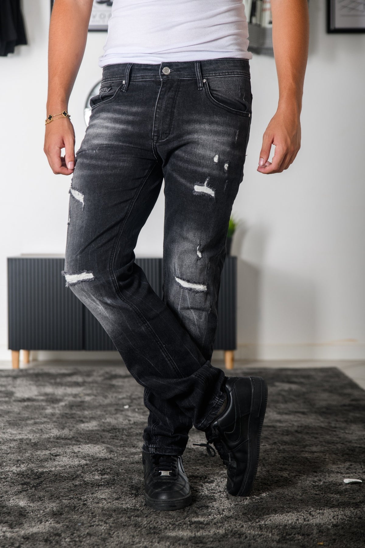JEANS SLIM FIT NERO