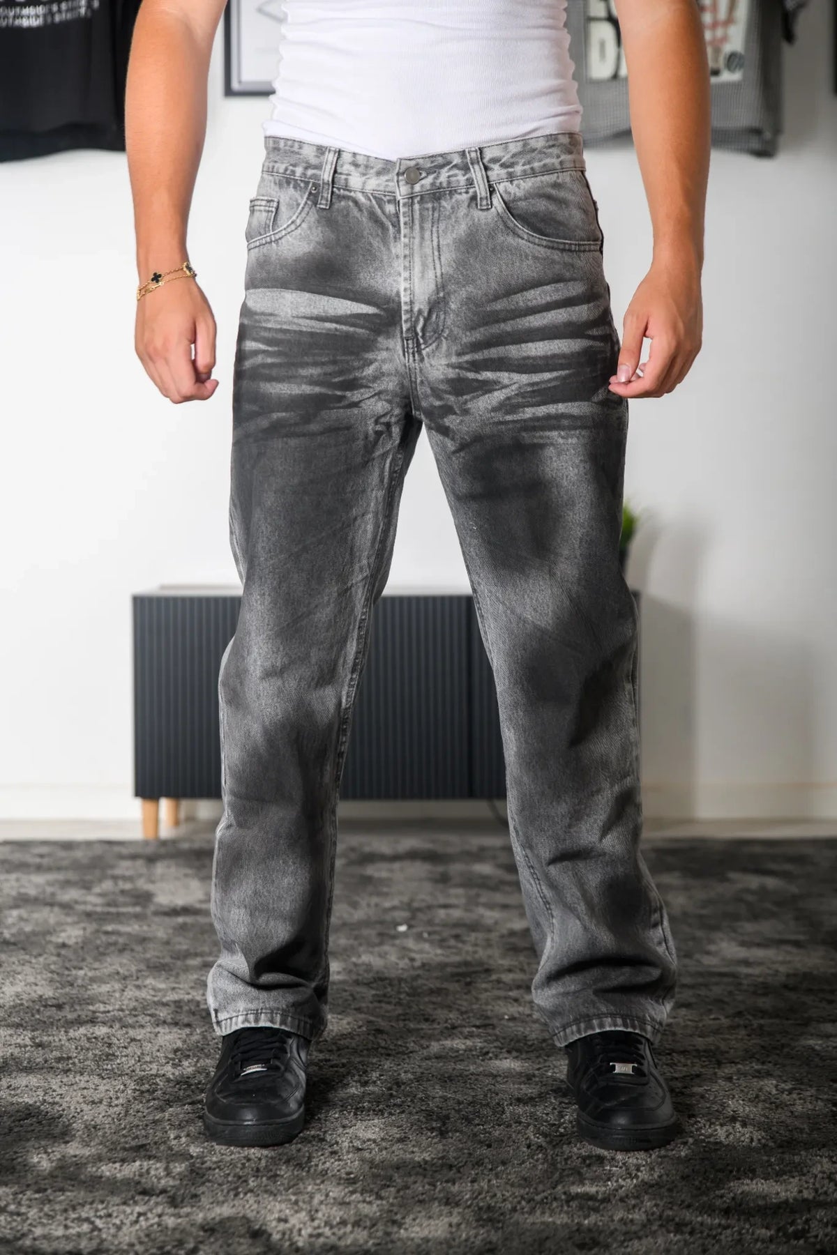JEANS FLARED VINTAGE BLACK