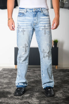 JEANS WASHED BLU