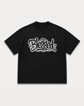 T SHIRT BLESSED GRAFFITI NERA
