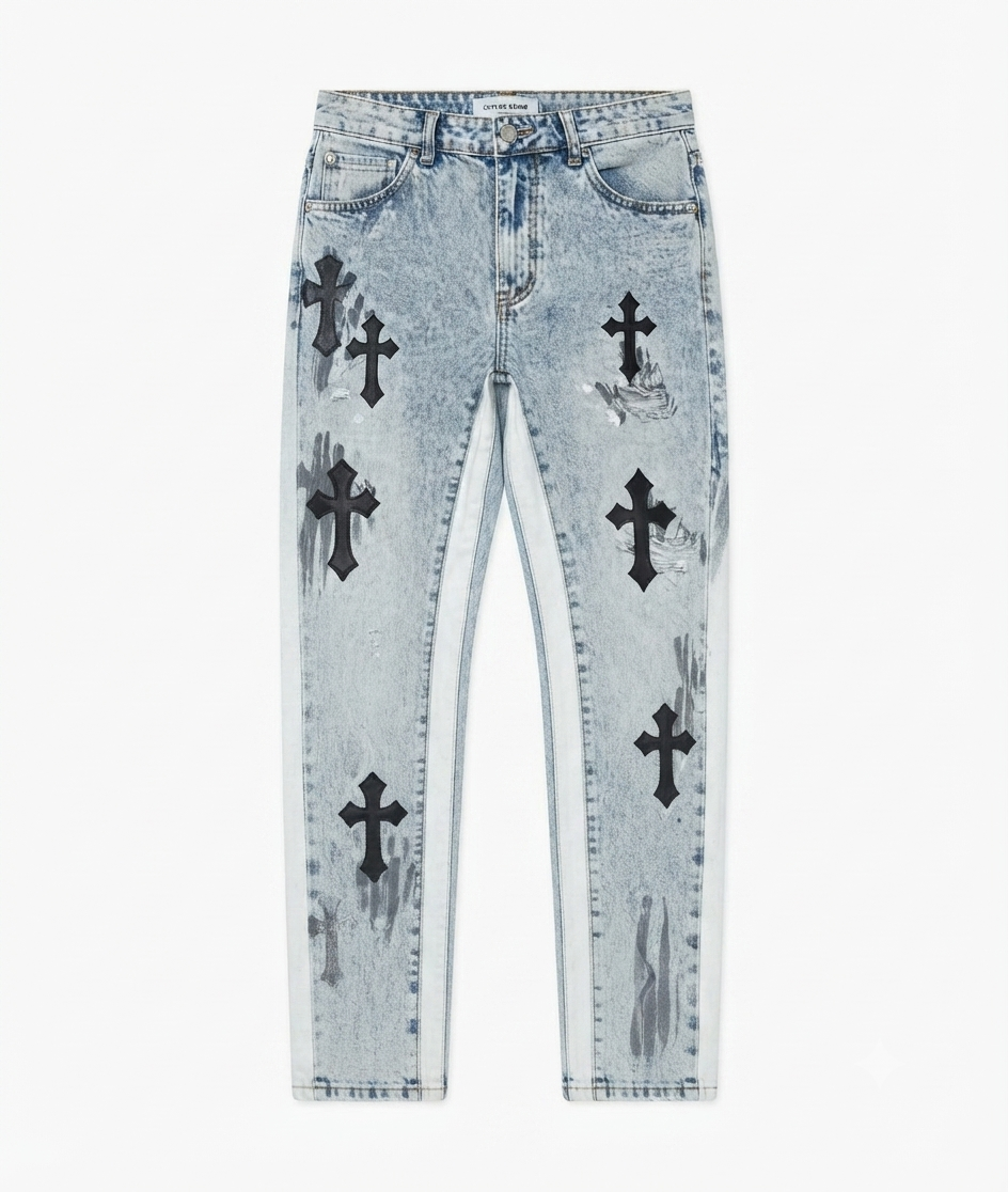 JEANS CROCI CON STRASS