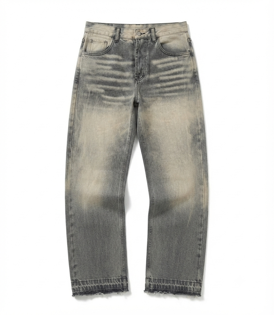 JEANS GREY VINTAGE WASHED