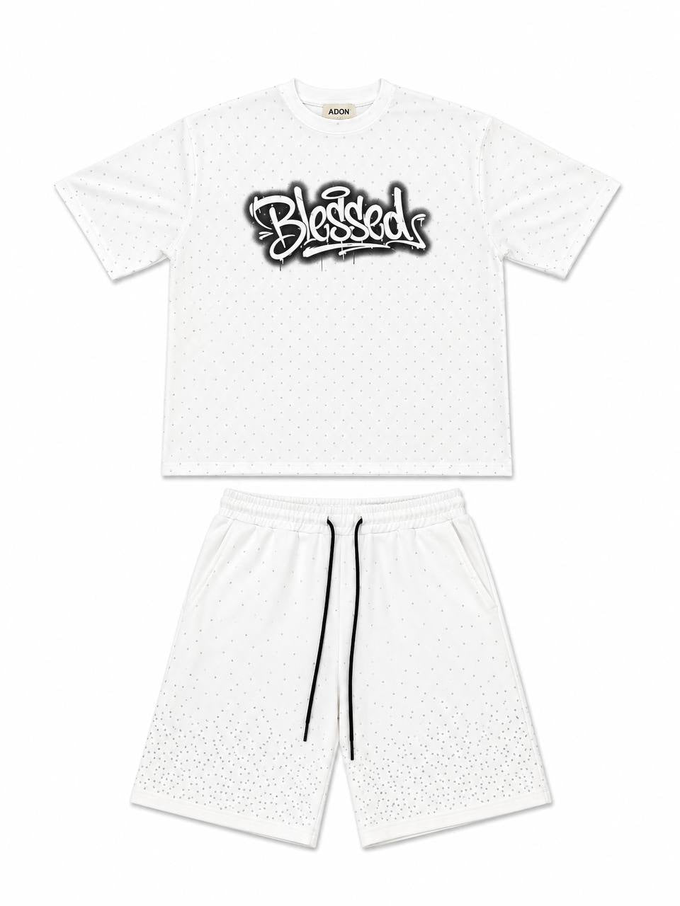 SET RHINESTONE BLESSED BIANCO