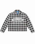 SHIRT NEVER STOP PLAID NERO