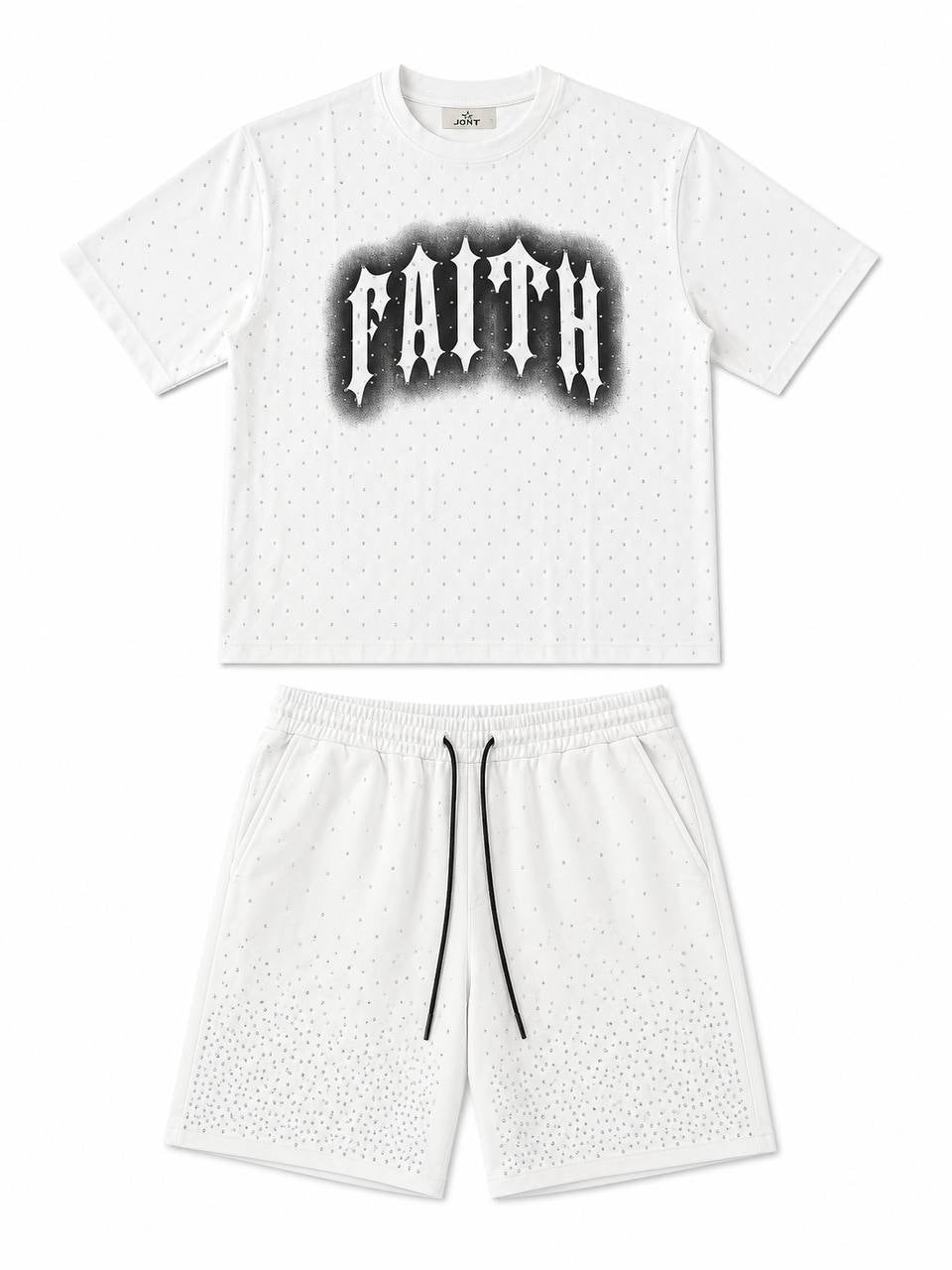 SET RHINESTONE FAITH BIANCO