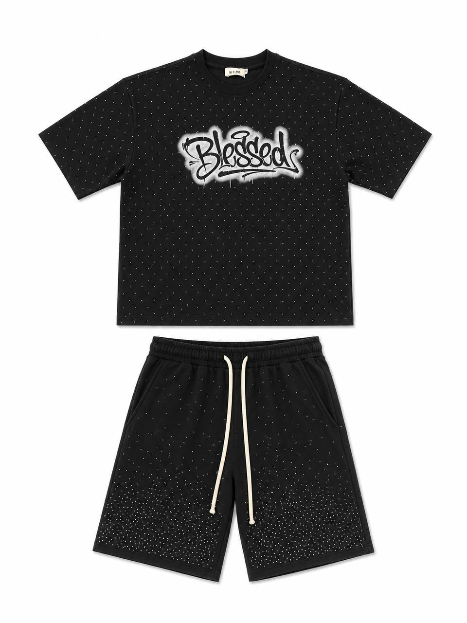 SET RHINESTONE BLESSED NERO