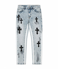 JEANS FLARED CROCI