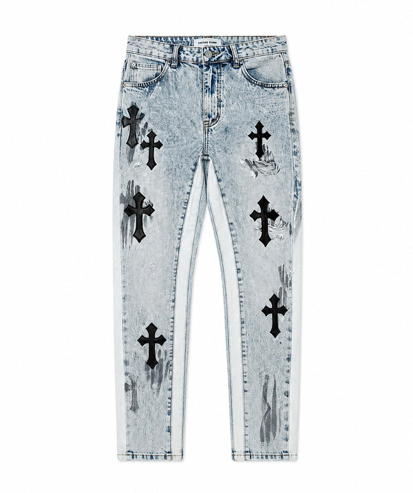 JEANS FLARED CROCI