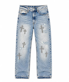 JEANS WASHED BLU