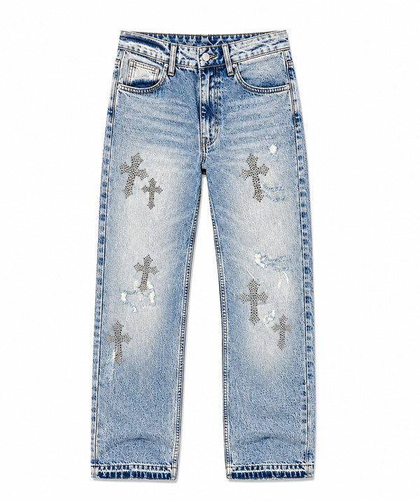 JEANS WASHED BLU