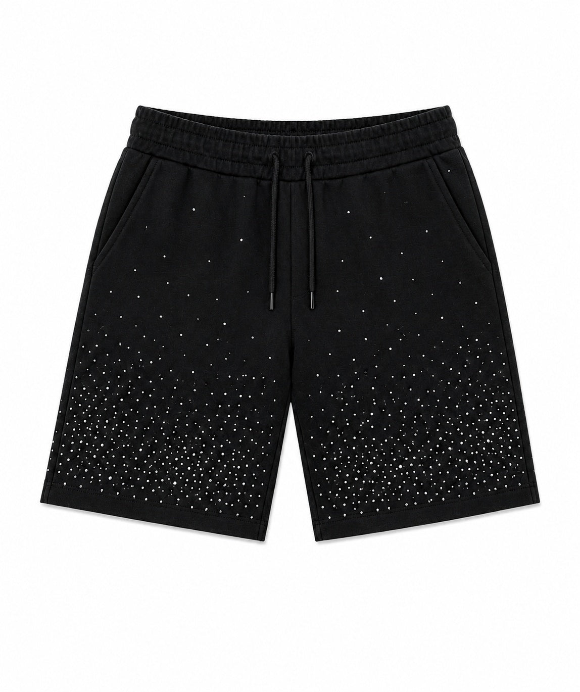 SHORTS BRILLANTINATI NERI