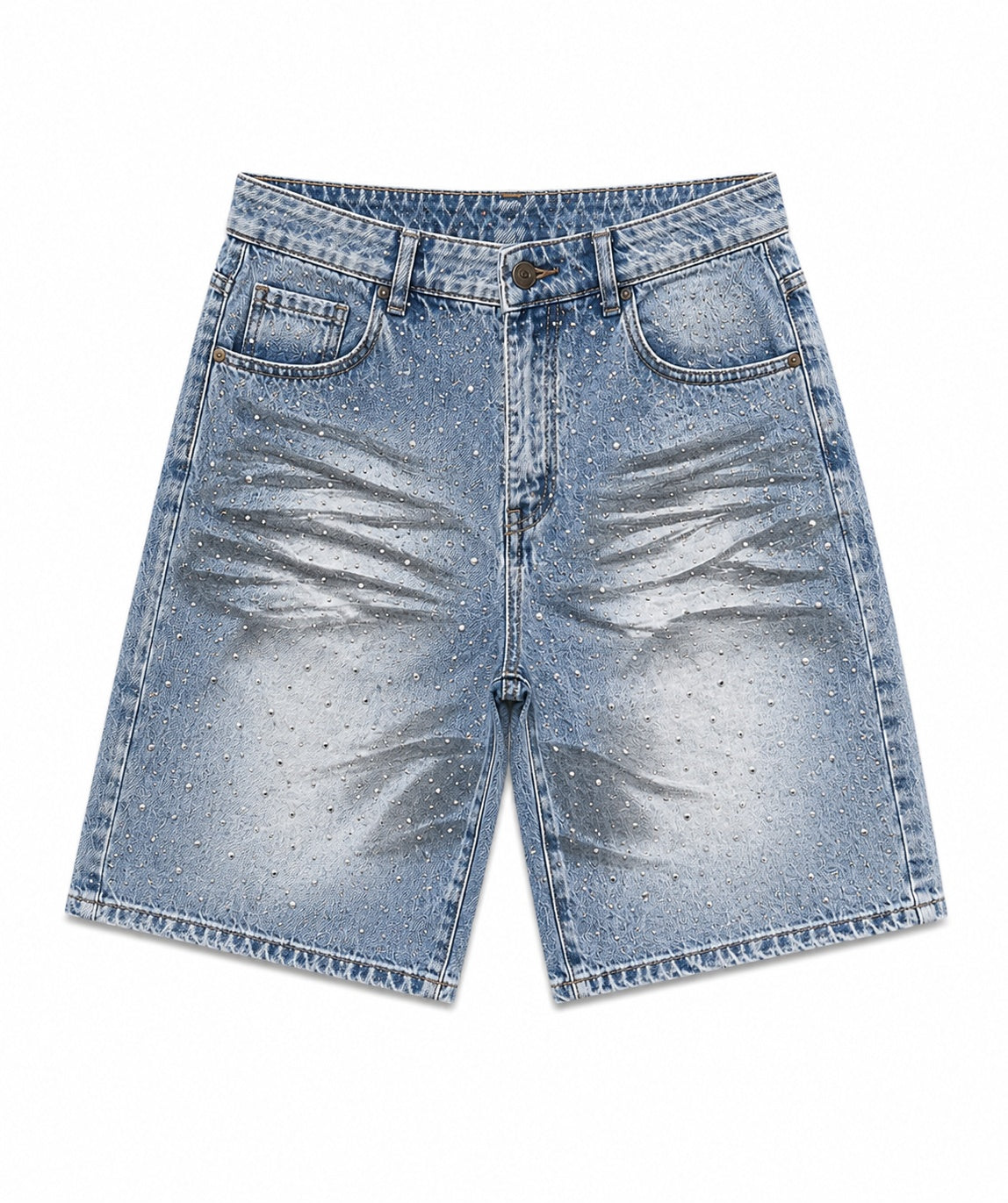 JEANS SHORT CON STRASS